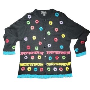 Vintage Terazzo Floral Cardigan